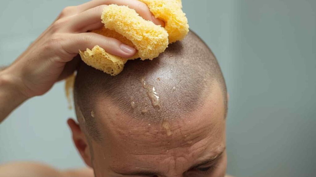 Lavar el pelo después de un injerto capilar